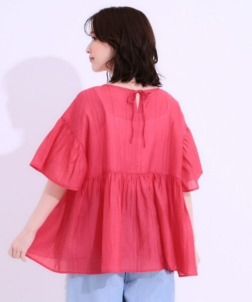 SHOO・LA・RUE / シューラルー シャツ・ブラウス | 【S-LL】ふわっと揺れる ペプラムデザインブラウス | 詳細6