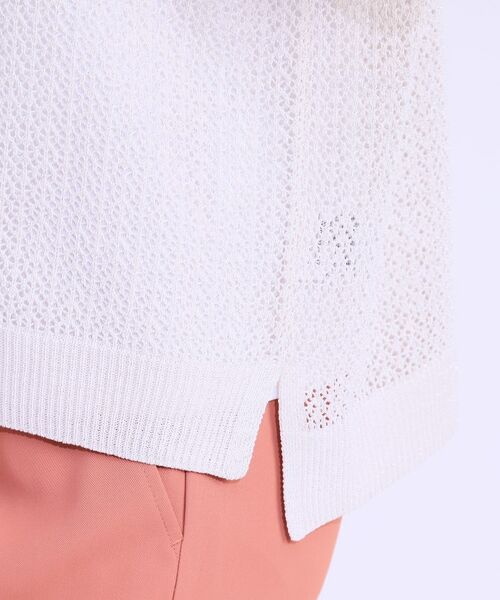 SHOO・LA・RUE / シューラルー ニット・セーター | 【S-LL/2点セット】程よいラメが上品 透かしニット＋タンクトップ | 詳細18