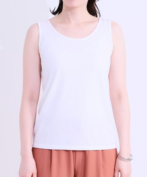 SHOO・LA・RUE / シューラルー ニット・セーター | 【S-LL/2点セット】程よいラメが上品 透かしニット＋タンクトップ | 詳細19