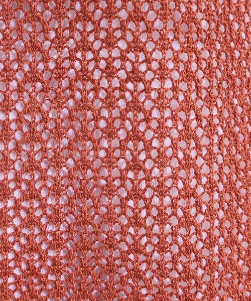 SHOO・LA・RUE / シューラルー ニット・セーター | 【S-LL/2点セット】程よいラメが上品 透かしニット＋タンクトップ | 詳細8