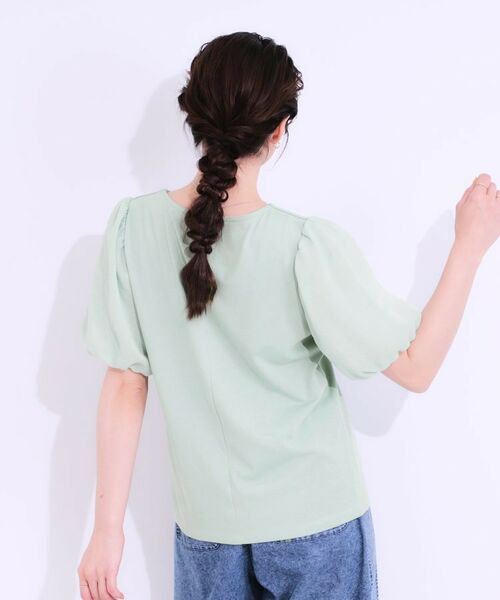 SHOO・LA・RUE / シューラルー カットソー | 【S-LL/ひんやり/UV】お袖シアー バルーントップス | 詳細10