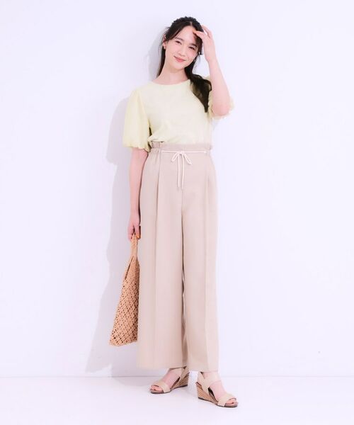 SHOO・LA・RUE / シューラルー カットソー | 【S-LL/ひんやり/UV】お袖シアー バルーントップス | 詳細15