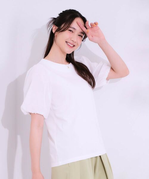 SHOO・LA・RUE / シューラルー カットソー | 【S-LL/ひんやり/UV】お袖シアー バルーントップス | 詳細2