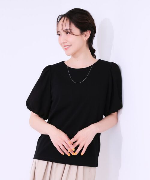 SHOO・LA・RUE / シューラルー カットソー | 【S-LL/ひんやり/UV】お袖シアー バルーントップス | 詳細6