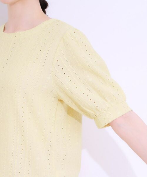 SHOO・LA・RUE / シューラルー カットソー | 【S-LL/二の腕カバー】大人フェミニンな印象に ジャカードレーストップス | 詳細25
