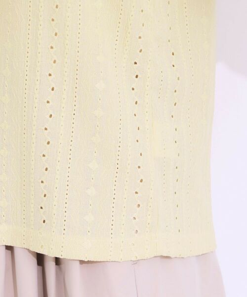 SHOO・LA・RUE / シューラルー カットソー | 【S-LL/二の腕カバー】大人フェミニンな印象に ジャカードレーストップス | 詳細26
