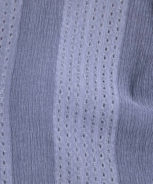 SHOO・LA・RUE / シューラルー シャツ・ブラウス | 【S-LL/二の腕カバー】お袖ギャザーリボン アイレット刺繍トップス | 詳細4