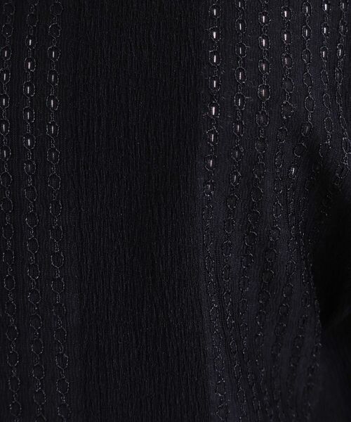 SHOO・LA・RUE / シューラルー シャツ・ブラウス | 【S-LL/二の腕カバー】お袖ギャザーリボン アイレット刺繍トップス | 詳細8