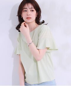 SHOO・LA・RUE / シューラルー カットソー | 【ひんやり/プチプラ】女性らしさ溢れる お袖シアーフリルトップス