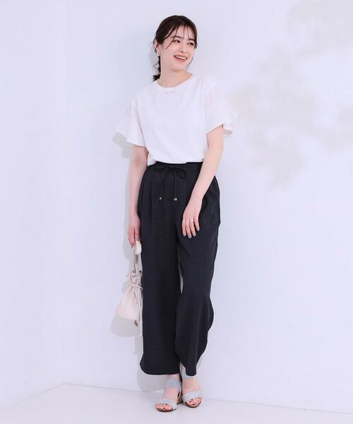 SHOO・LA・RUE / シューラルー カットソー | 【ひんやり/プチプラ】女性らしさ溢れる お袖シアーフリルトップス | 詳細11