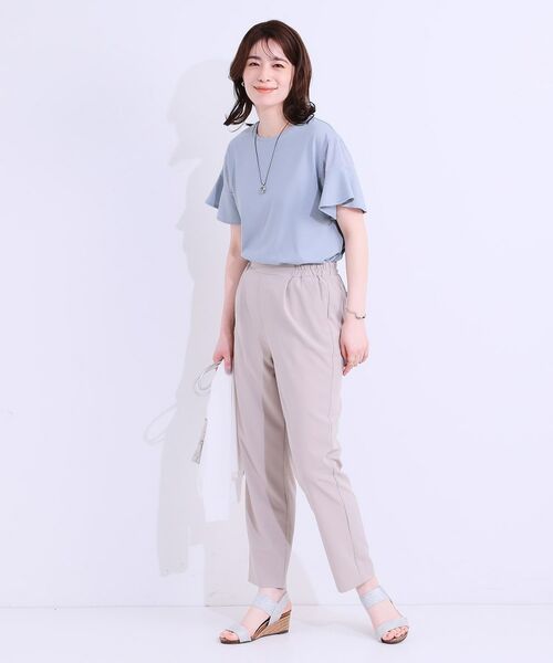 SHOO・LA・RUE / シューラルー カットソー | 【ひんやり/プチプラ】女性らしさ溢れる お袖シアーフリルトップス | 詳細15