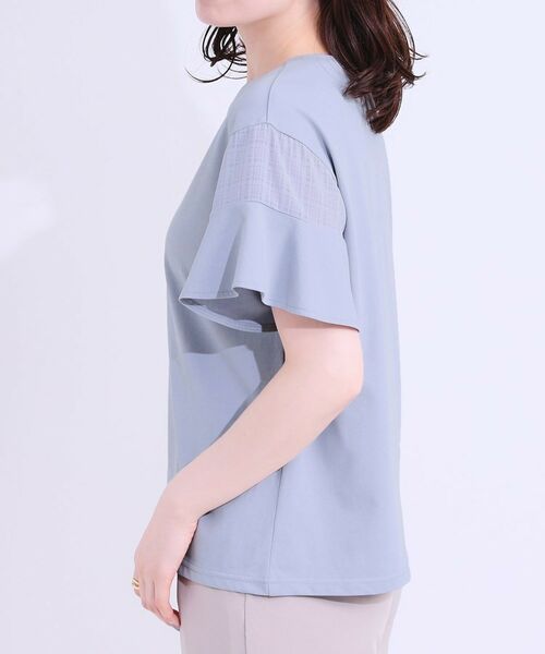 SHOO・LA・RUE / シューラルー カットソー | 【ひんやり/プチプラ】女性らしさ溢れる お袖シアーフリルトップス | 詳細18