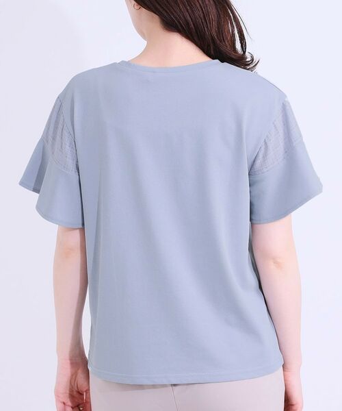 SHOO・LA・RUE / シューラルー カットソー | 【ひんやり/プチプラ】女性らしさ溢れる お袖シアーフリルトップス | 詳細19