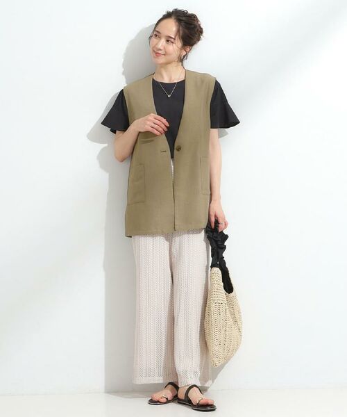 SHOO・LA・RUE / シューラルー カットソー | 【ひんやり/プチプラ】女性らしさ溢れる お袖シアーフリルトップス | 詳細30