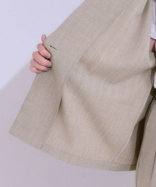 SHOO・LA・RUE / シューラルー テーラードジャケット | 【セットアップ可】麻調半袖ジャケット | 詳細19
