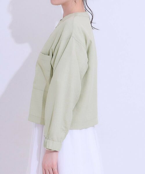 SHOO・LA・RUE / シューラルー レザーブルゾン・ジャケット | 【洗える/S-LL/ひんやり/UV】さらりと羽織れる 麻調ZIPブルゾン | 詳細14