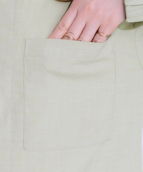 SHOO・LA・RUE / シューラルー レザーブルゾン・ジャケット | 【洗える/S-LL/ひんやり/UV】さらりと羽織れる 麻調ZIPブルゾン | 詳細17