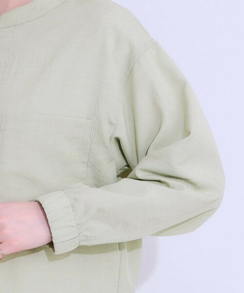 SHOO・LA・RUE / シューラルー レザーブルゾン・ジャケット | 【洗える/S-LL/ひんやり/UV】さらりと羽織れる 麻調ZIPブルゾン | 詳細18