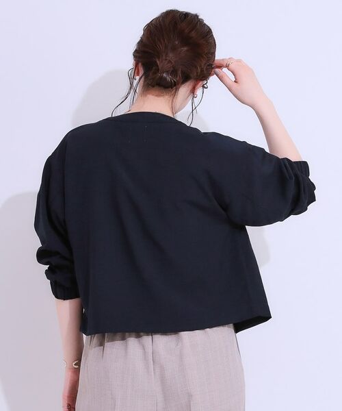 SHOO・LA・RUE / シューラルー レザーブルゾン・ジャケット | 【洗える/S-LL/ひんやり/UV】さらりと羽織れる 麻調ZIPブルゾン | 詳細6