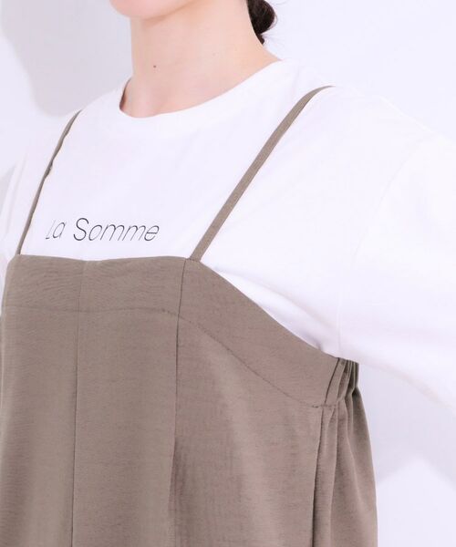 SHOO・LA・RUE / シューラルー サロペット・オールインワン | 【S-LL】Iラインですっきり見え 大人見えサロペット | 詳細17