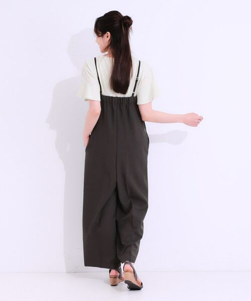 SHOO・LA・RUE / シューラルー サロペット・オールインワン | 【S-LL】Iラインですっきり見え 大人見えサロペット | 詳細3