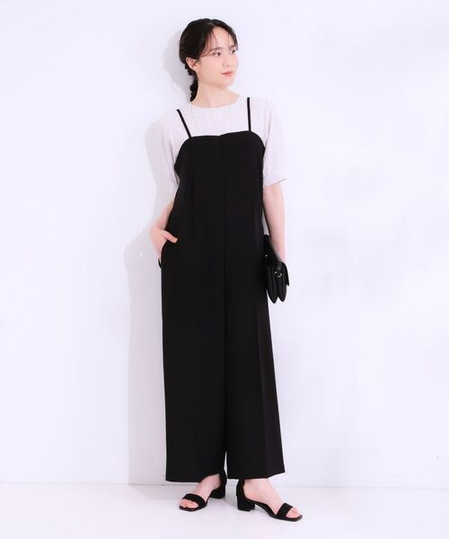 SHOO・LA・RUE / シューラルー サロペット・オールインワン | 【S-LL】Iラインですっきり見え 大人見えサロペット | 詳細5