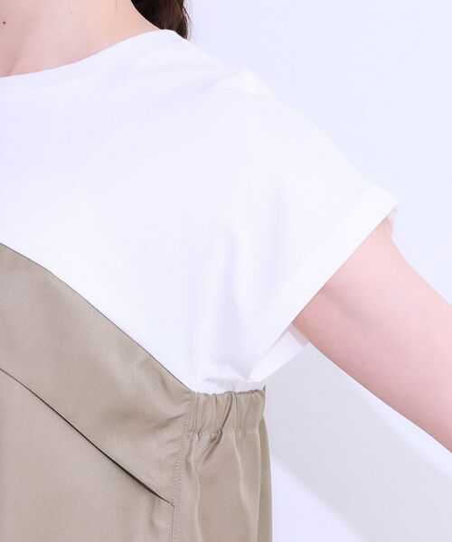 SHOO・LA・RUE / シューラルー ロング・マキシ丈ワンピース | 【洗える/S-LL】1枚でコーデが完成 異素材ドッキングワンピース | 詳細17