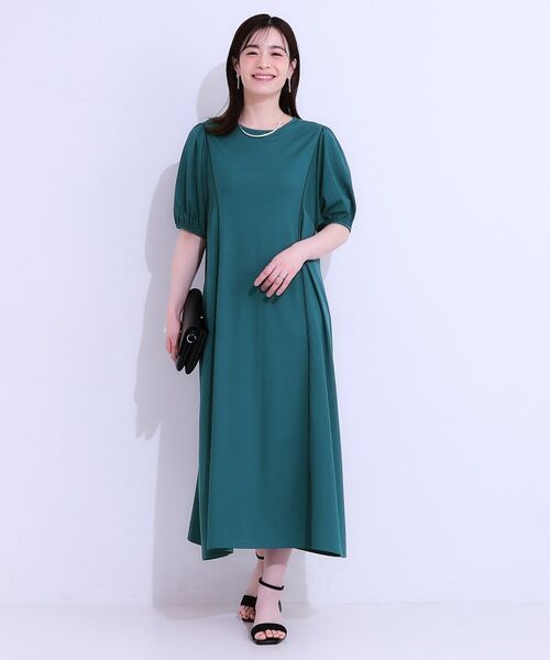 SHOO・LA・RUE / シューラルー ロング・マキシ丈ワンピース | 【ひんやり/S-LL】微配色ラインですっきり見え 大人のためのワンピース | 詳細10