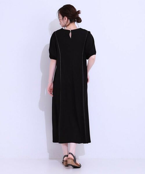 SHOO・LA・RUE / シューラルー ロング・マキシ丈ワンピース | 【ひんやり/S-LL】微配色ラインですっきり見え 大人のためのワンピース | 詳細3