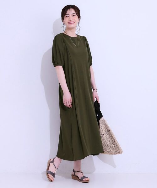 SHOO・LA・RUE / シューラルー ロング・マキシ丈ワンピース | 【ひんやり/S-LL】微配色ラインですっきり見え 大人のためのワンピース | 詳細7