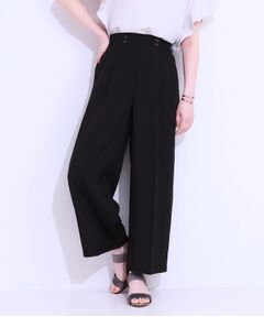 SHOO・LA・RUE / シューラルー パンツ | 【セットアップ可】麻調ストライプワイドパンツ