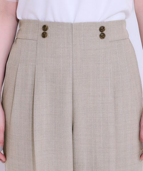 SHOO・LA・RUE / シューラルー パンツ | 【セットアップ可】麻調ストライプワイドパンツ | 詳細16