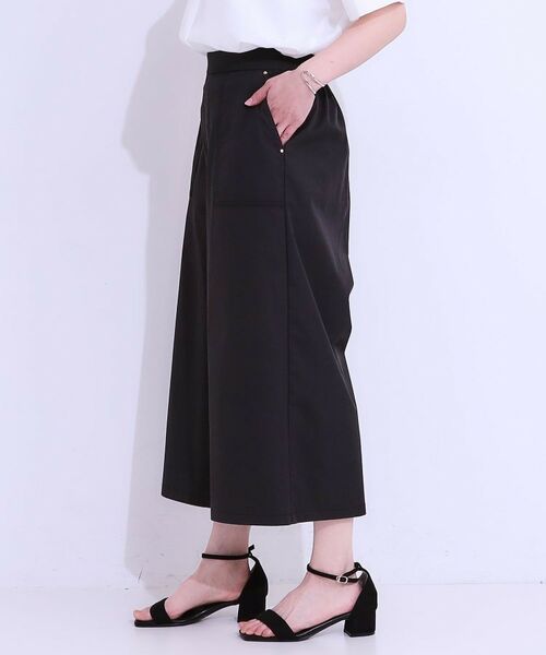 SHOO・LA・RUE / シューラルー ショート・ハーフ・半端丈パンツ | 【ひんやり/UV】きれいめにもカジュアルにも ベイカーガウチョパンツ | 詳細1