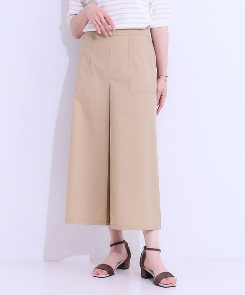 SHOO・LA・RUE / シューラルー ショート・ハーフ・半端丈パンツ | 【ひんやり/UV】きれいめにもカジュアルにも ベイカーガウチョパンツ | 詳細13