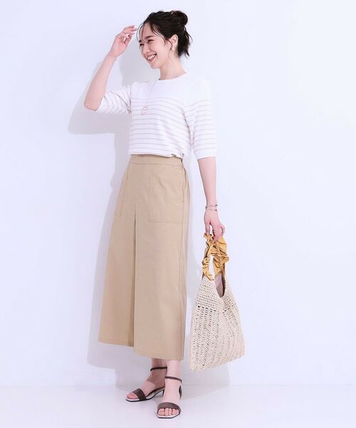 SHOO・LA・RUE / シューラルー ショート・ハーフ・半端丈パンツ | 【ひんやり/UV】きれいめにもカジュアルにも ベイカーガウチョパンツ | 詳細15