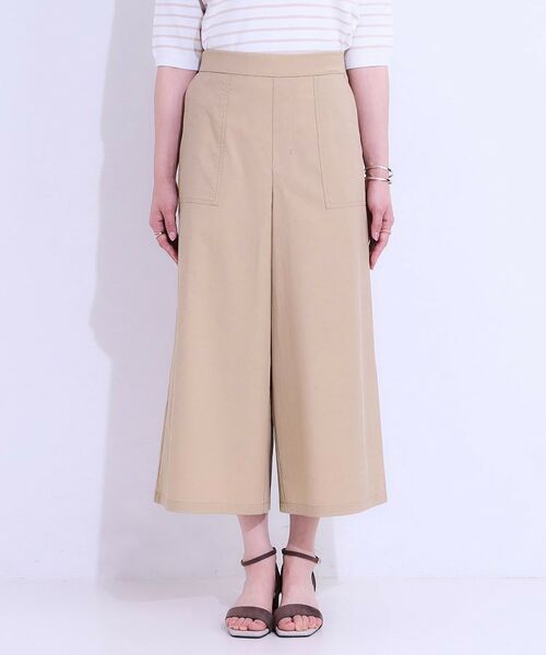 SHOO・LA・RUE / シューラルー ショート・ハーフ・半端丈パンツ | 【ひんやり/UV】きれいめにもカジュアルにも ベイカーガウチョパンツ | 詳細17