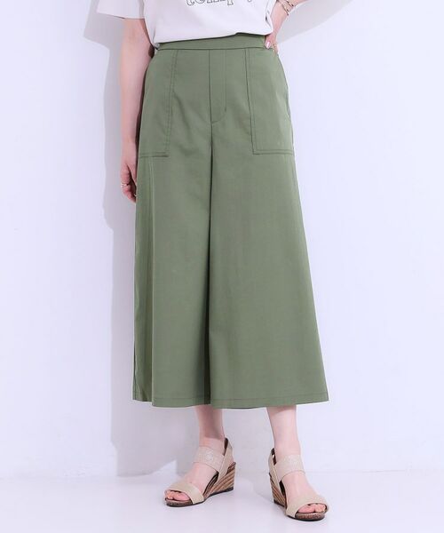 SHOO・LA・RUE / シューラルー ショート・ハーフ・半端丈パンツ | 【ひんやり/UV】きれいめにもカジュアルにも ベイカーガウチョパンツ | 詳細5