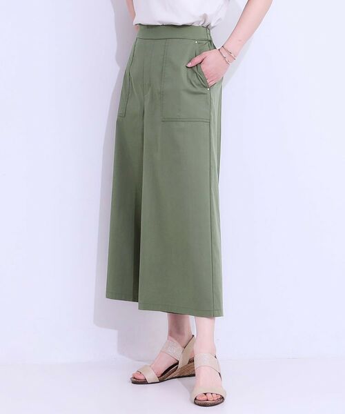 SHOO・LA・RUE / シューラルー ショート・ハーフ・半端丈パンツ | 【ひんやり/UV】きれいめにもカジュアルにも ベイカーガウチョパンツ | 詳細6