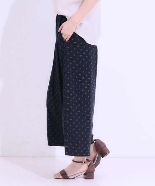 SHOO・LA・RUE / シューラルー ショート・ハーフ・半端丈パンツ | 【S-LL/ひんやり】いつものコーデを華やかに 柄アソート 麻調ガウチョパンツ | 詳細14