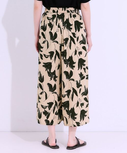 SHOO・LA・RUE / シューラルー ショート・ハーフ・半端丈パンツ | 【S-LL/ひんやり】いつものコーデを華やかに 柄アソート 麻調ガウチョパンツ | 詳細19