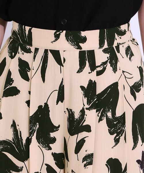 SHOO・LA・RUE / シューラルー ショート・ハーフ・半端丈パンツ | 【S-LL/ひんやり】いつものコーデを華やかに 柄アソート 麻調ガウチョパンツ | 詳細20