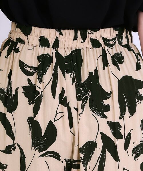 SHOO・LA・RUE / シューラルー ショート・ハーフ・半端丈パンツ | 【S-LL/ひんやり】いつものコーデを華やかに 柄アソート 麻調ガウチョパンツ | 詳細21