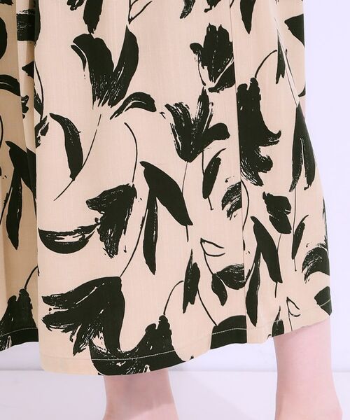 SHOO・LA・RUE / シューラルー ショート・ハーフ・半端丈パンツ | 【S-LL/ひんやり】いつものコーデを華やかに 柄アソート 麻調ガウチョパンツ | 詳細23