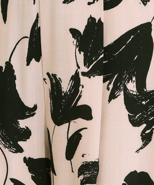 SHOO・LA・RUE / シューラルー ショート・ハーフ・半端丈パンツ | 【S-LL/ひんやり】いつものコーデを華やかに 柄アソート 麻調ガウチョパンツ | 詳細4