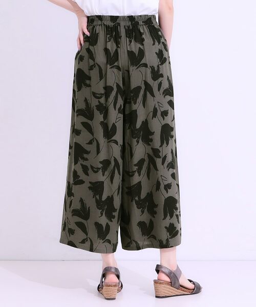 SHOO・LA・RUE / シューラルー ショート・ハーフ・半端丈パンツ | 【S-LL/ひんやり】いつものコーデを華やかに 柄アソート 麻調ガウチョパンツ | 詳細6