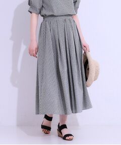 SHOO・LA・RUE / シューラルー ロング・マキシ丈スカート | 【セットアップ可/S-LL】タックフレアスカート