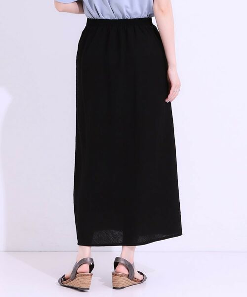 SHOO・LA・RUE / シューラルー ロング・マキシ丈スカート | 【洗える/ひんやり】さらり涼しげ セミフレアスカート | 詳細2