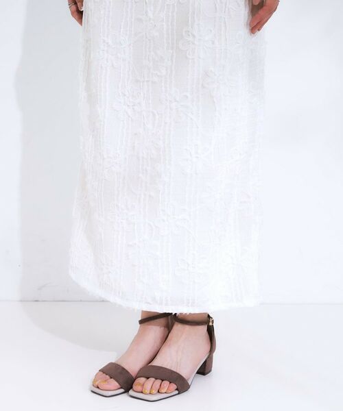 SHOO・LA・RUE / シューラルー ロング・マキシ丈スカート | 【S-LL】花柄レースナロースカート | 詳細14