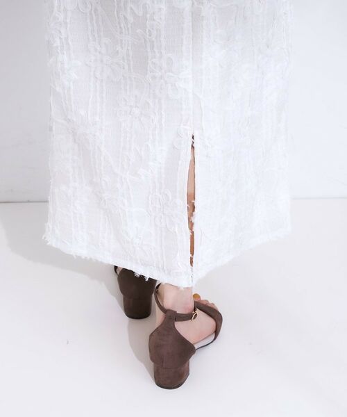 SHOO・LA・RUE / シューラルー ロング・マキシ丈スカート | 【S-LL】花柄レースナロースカート | 詳細15