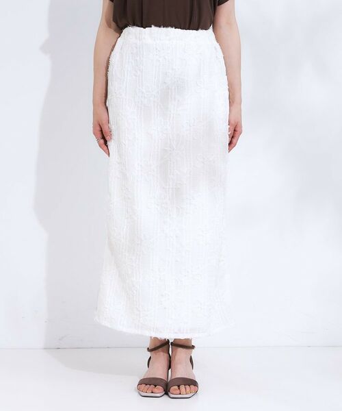 SHOO・LA・RUE / シューラルー ロング・マキシ丈スカート | 【S-LL】花柄レースナロースカート | 詳細9